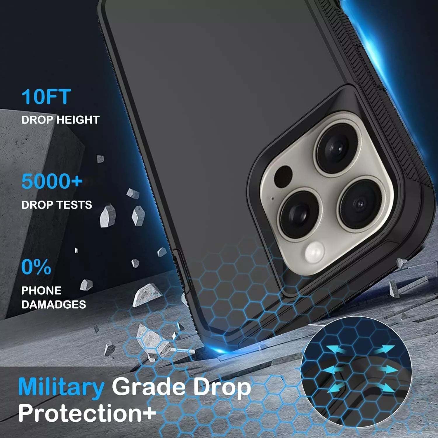 Coque Defender antichoc pour iPhone 16 Pro Max Coque Defender antichoc pour iPhone 16 Pro Max